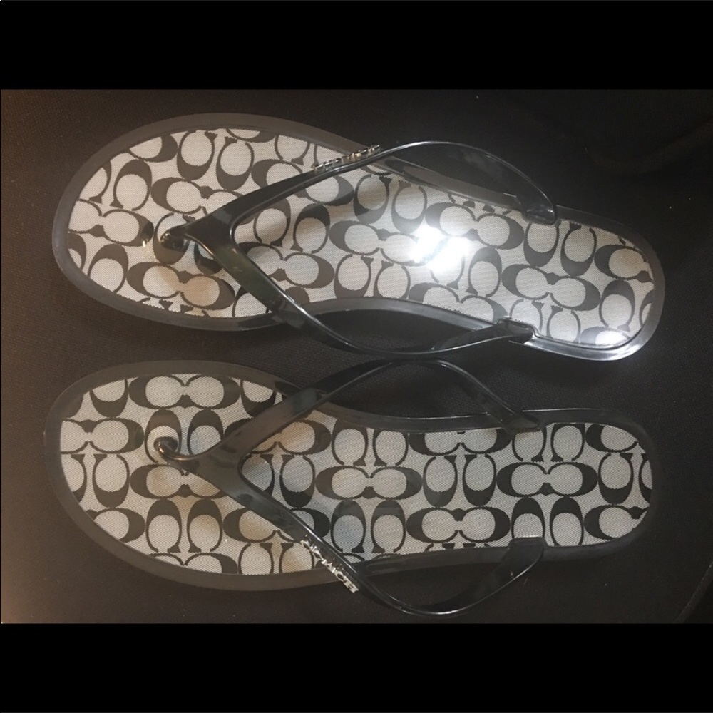 Coach PVC Sandals size 9 ✨✨excellent condition✨✨